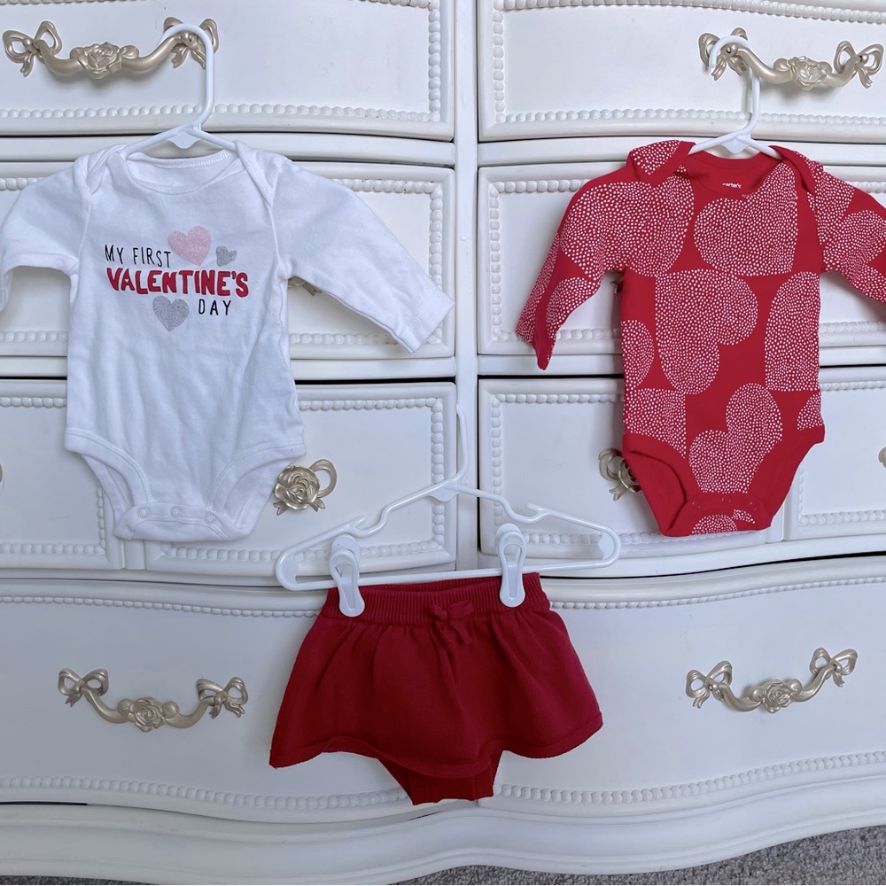 3 month Carters Valentine’s bundle